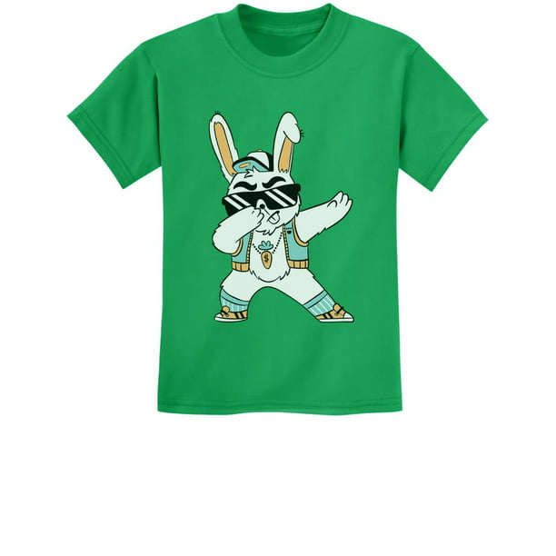 Cute Dabbing Bunny Funny Easter Dab Toddler Raglan 3/4 Sleeve Baseball Tee 